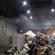 Redukce prašnosti v hale pro nakládání s odpady